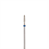 Fresa/Broca de diamante, forma de llama azul 2.1 T sin punta
